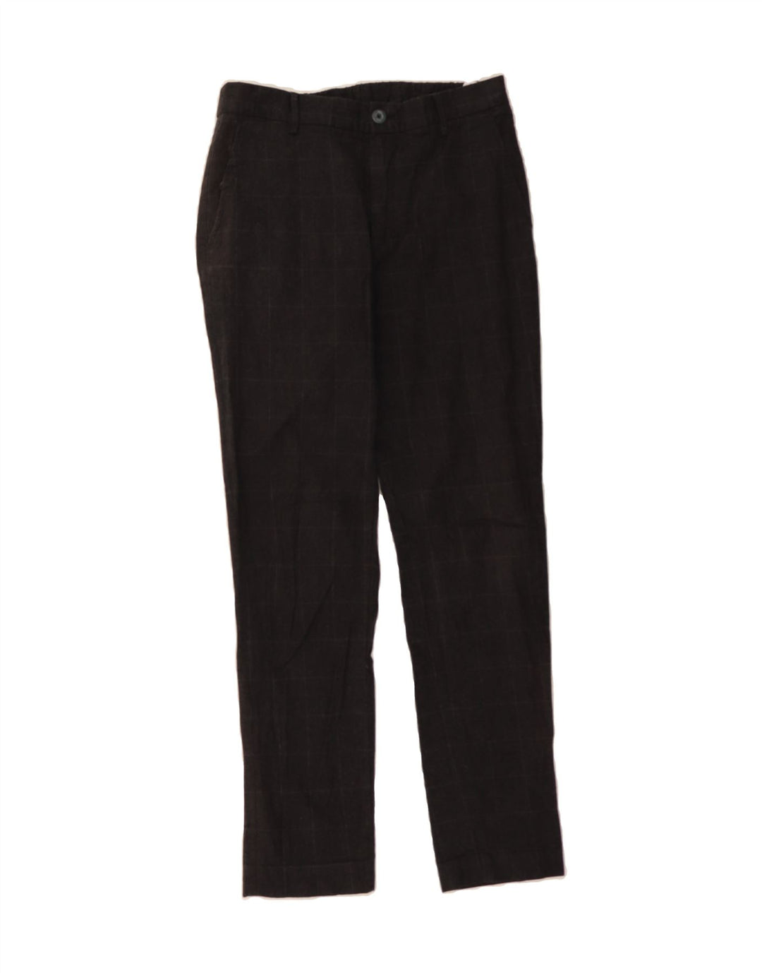 MASSIMO DUTTI Mens Slim Fit Chino Trousers EU 40 Medium W31 L30 Grey Check Vintage Massimo Dutti and Second-Hand Massimo Dutti from Messina Hembry 