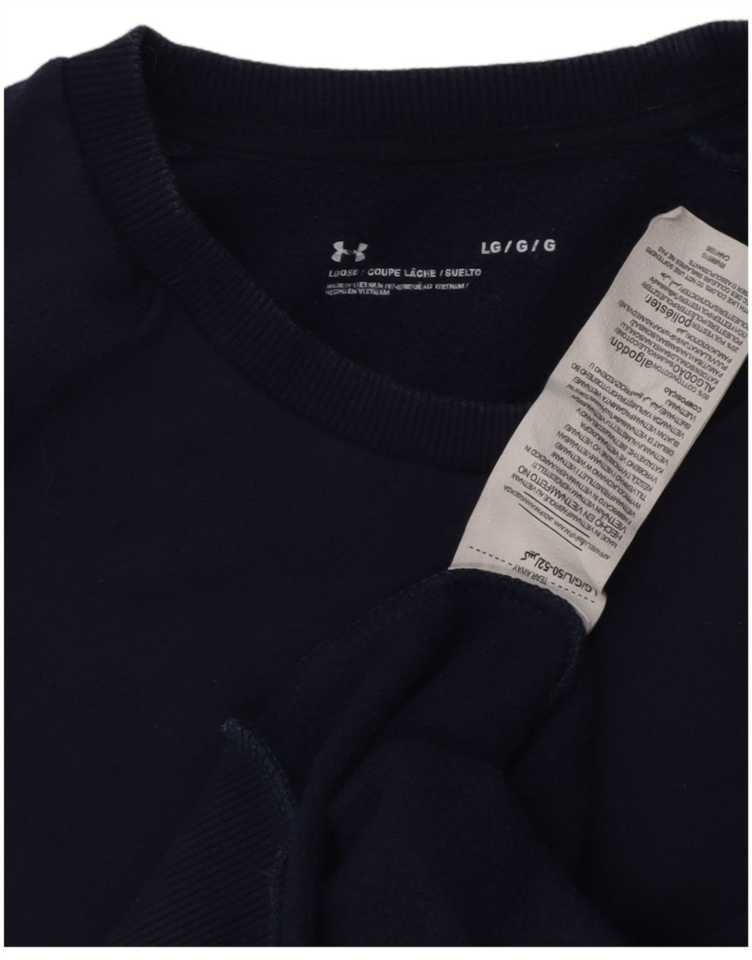 Under Armour Ανδρικό Φούτερ Jumper Μεγάλο Ναυτικό Βαμβακερό