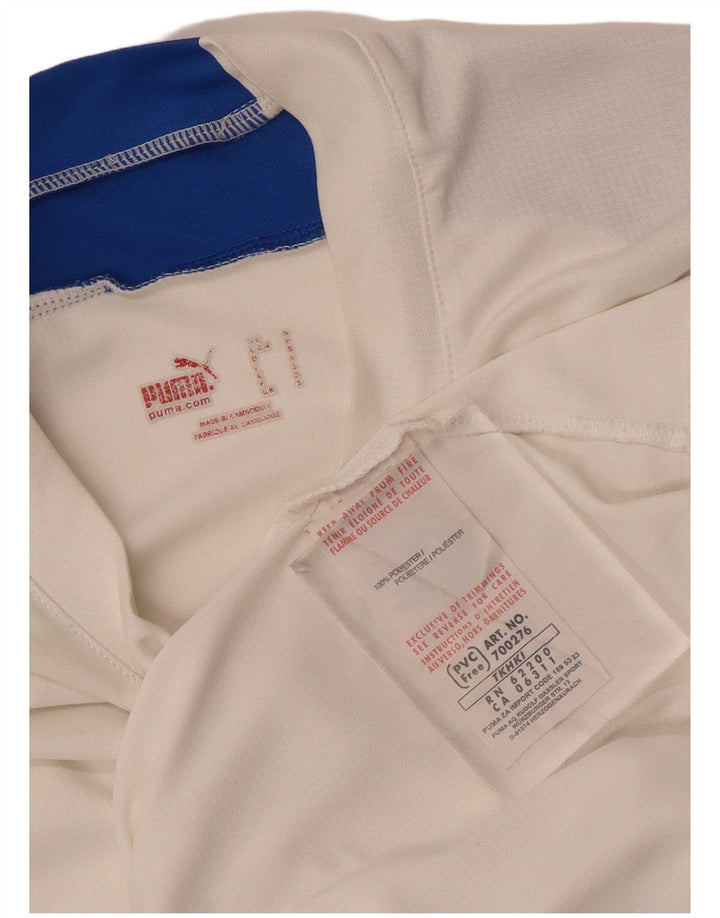 Ανδρικό T-Shirt Puma Top Small White Colourblock Polyester