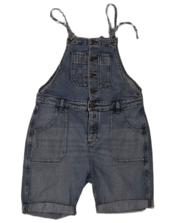 Fat Face Γυναικείο σορτς τζιν Dungarees UK 12 Medium W30 Μπλε βαμβακερό