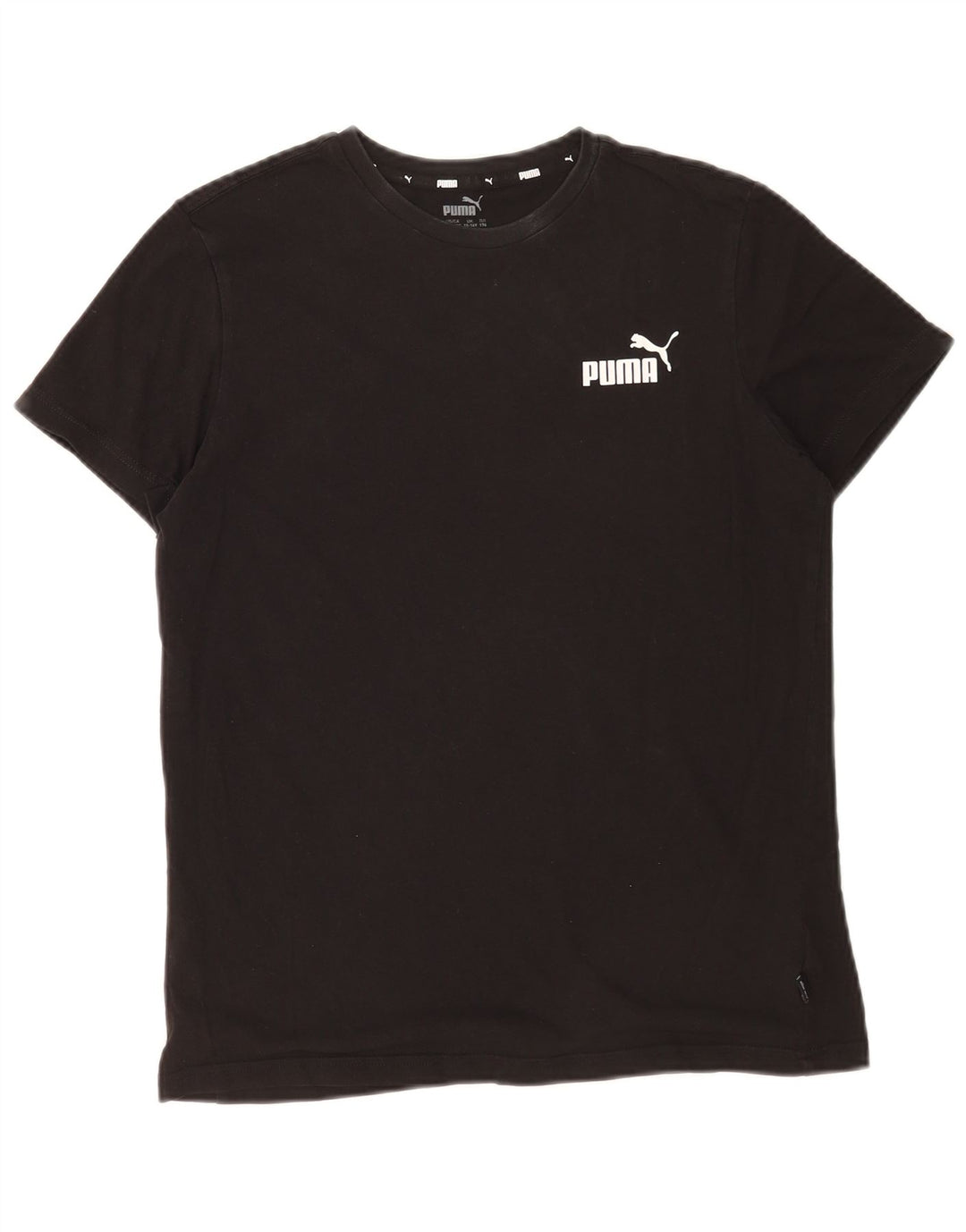 Puma Boys T-Shirt Top 15-16 Years Μαύρο