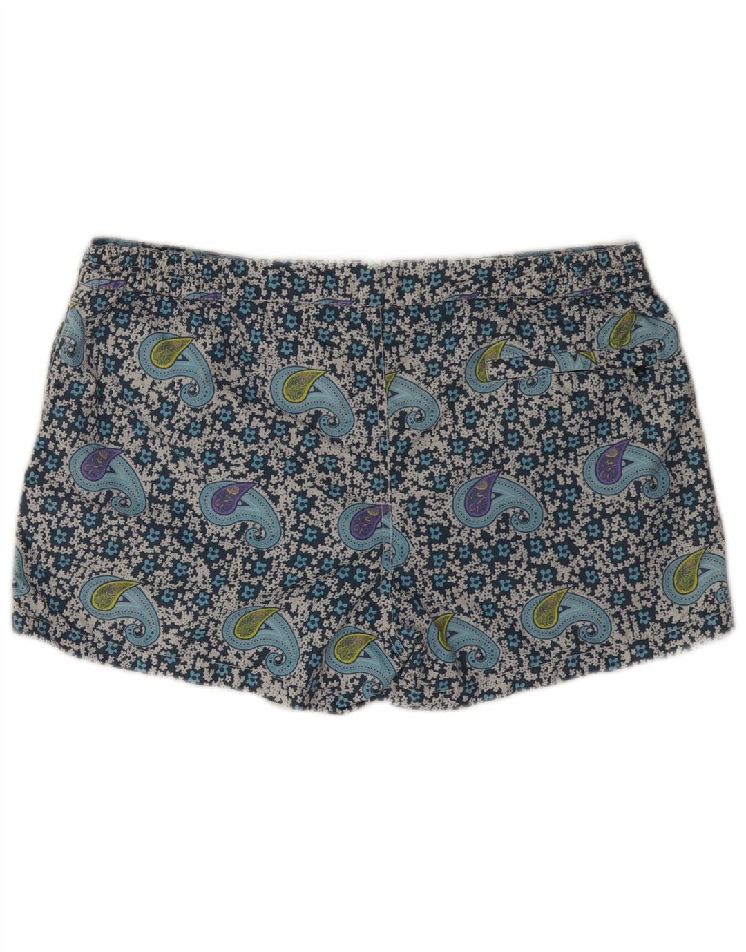 MC2 SAINT BARTH Ανδρικό σορτς κολύμβησης μεγάλο μπλε Paisley Polyamide