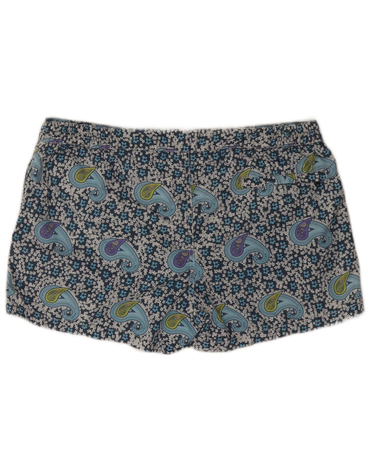 MC2 SAINT BARTH Ανδρικό σορτς κολύμβησης μεγάλο μπλε Paisley Polyamide