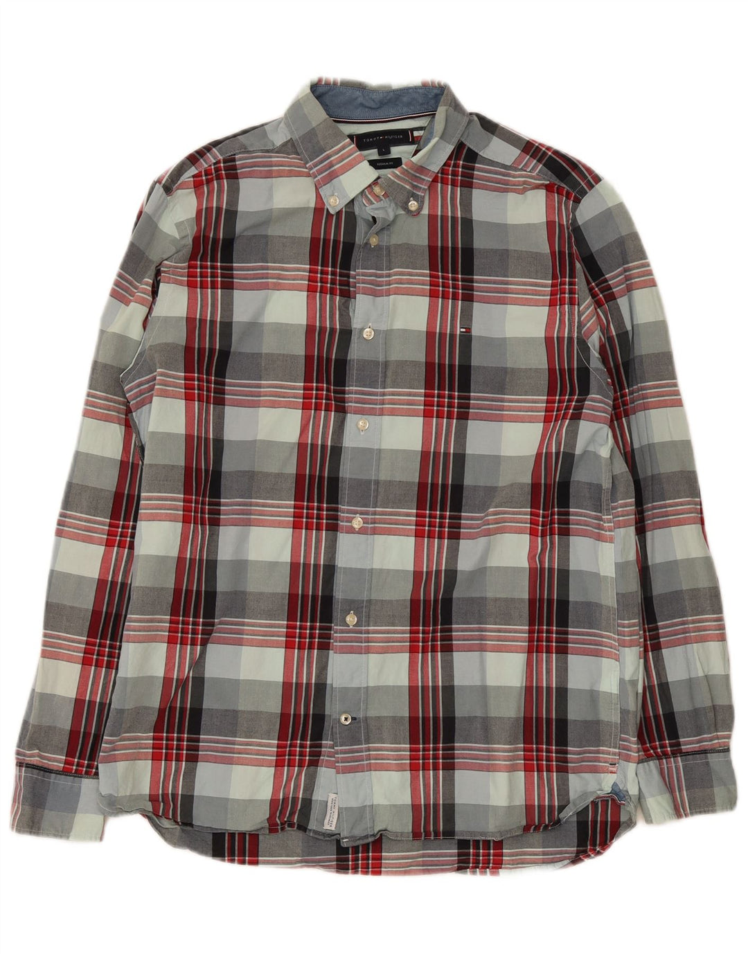 Ανδρικό πουκάμισο Tommy Hilfiger Regular Fit Large πολύχρωμο βαμβακερό