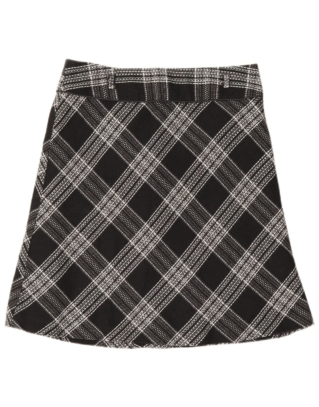 Γυναικεία φούστα Bay A-Line UK 12 Medium W30 Black Check Acrylic