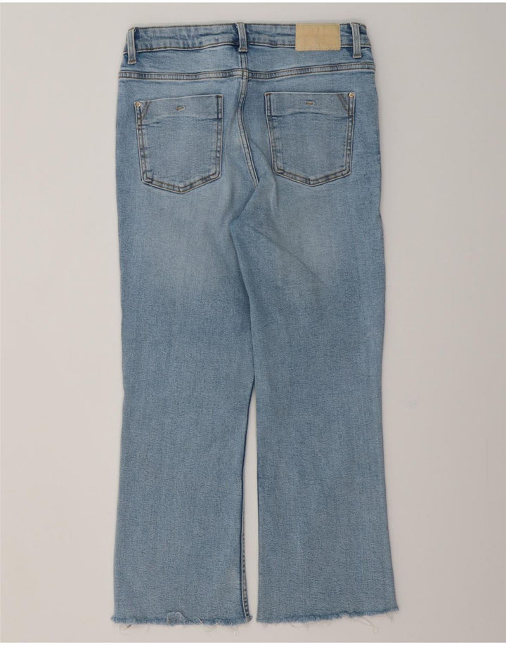 ZARA Γυναικεία Crop Bootcut Jeans EU 40 Medium W30 L25 Blue Cotton
