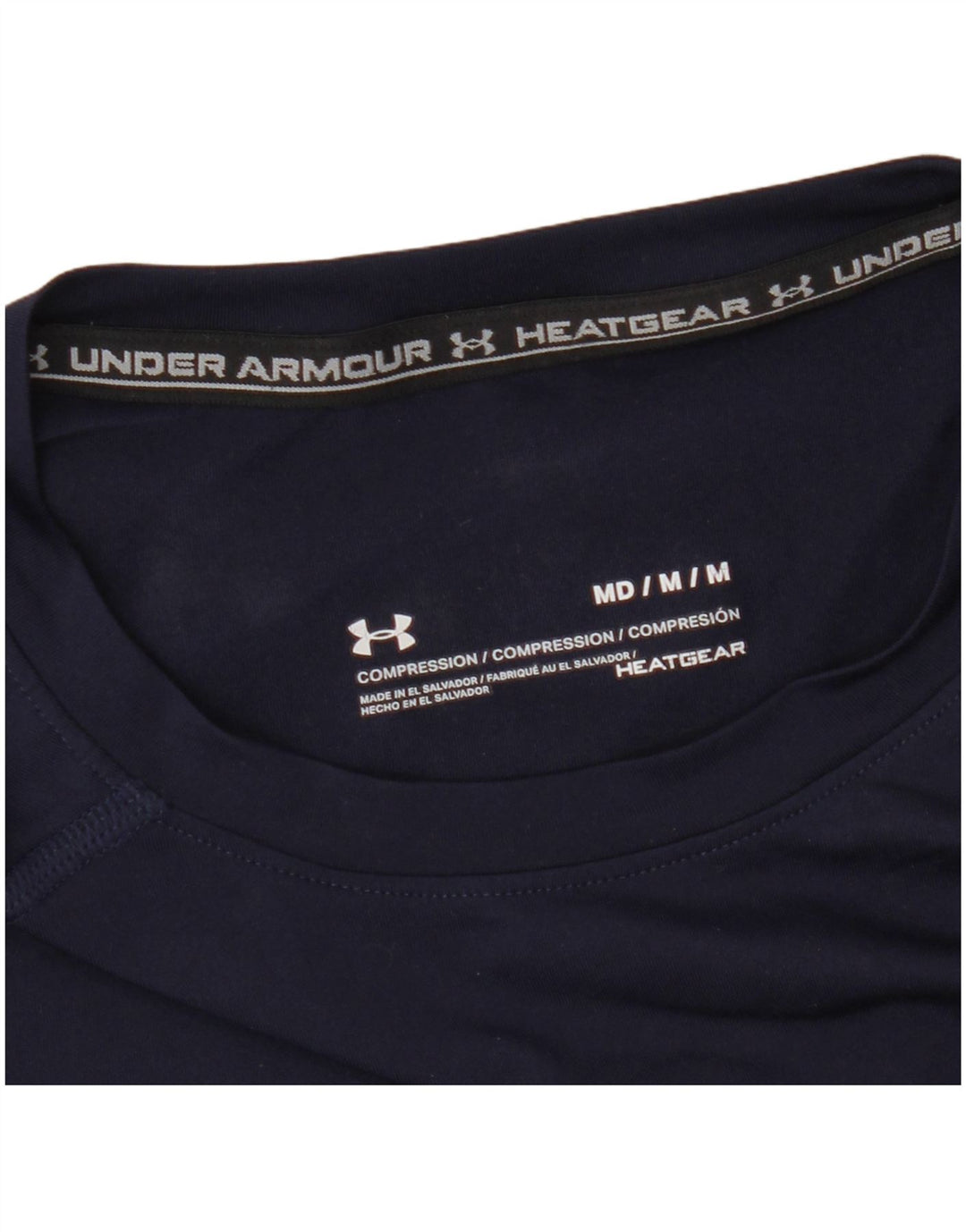 Ανδρικό μπλουζάκι Under Armour Heat Gear Top Medium Navy Blue Synthetic