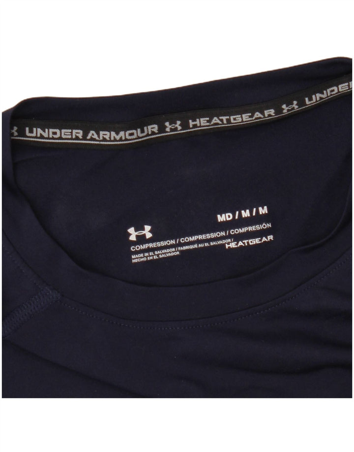Ανδρικό μπλουζάκι Under Armour Heat Gear Top Medium Navy Blue Synthetic