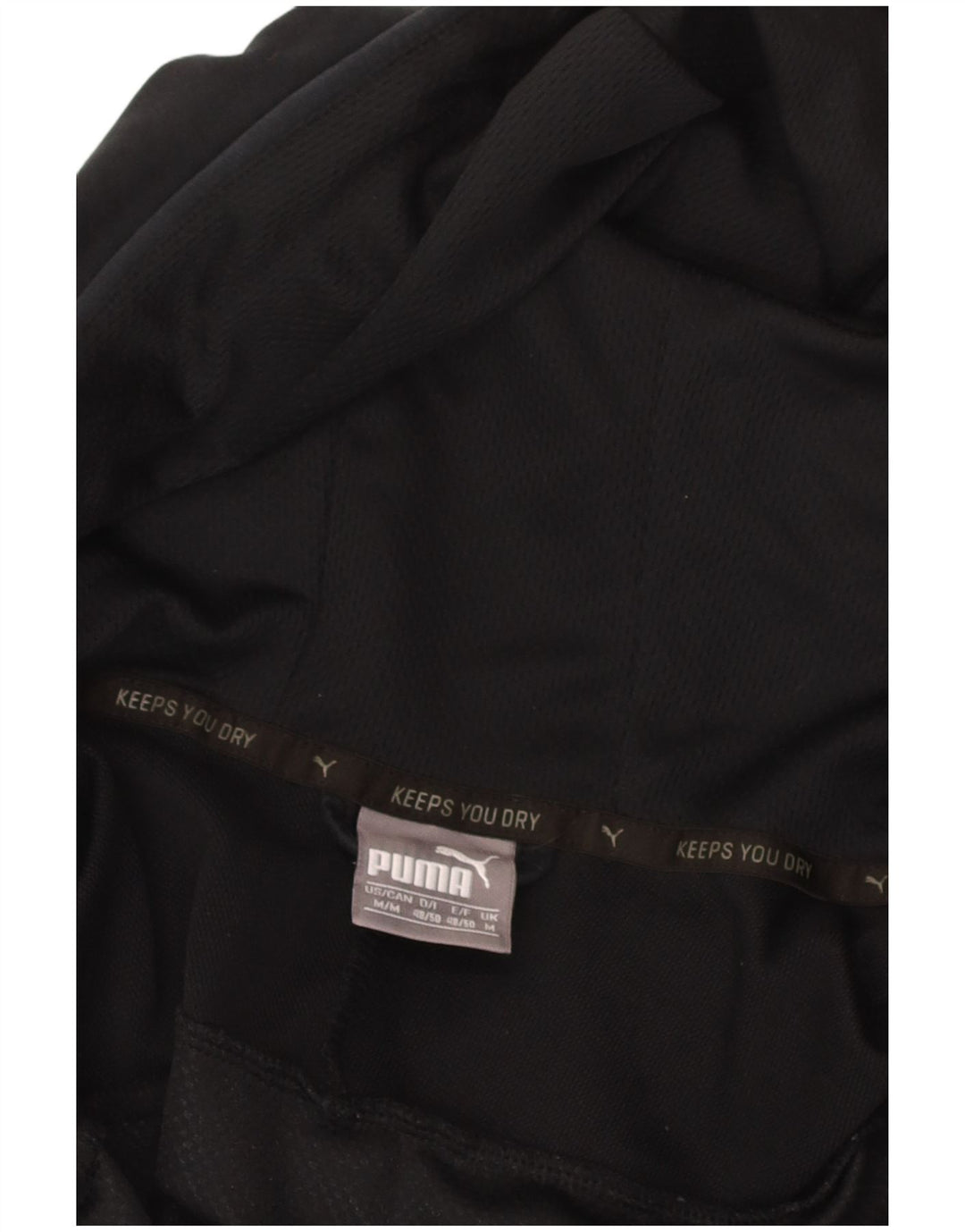 PUMA Mens Graphic Zip Hoodie Sweater Medium Black