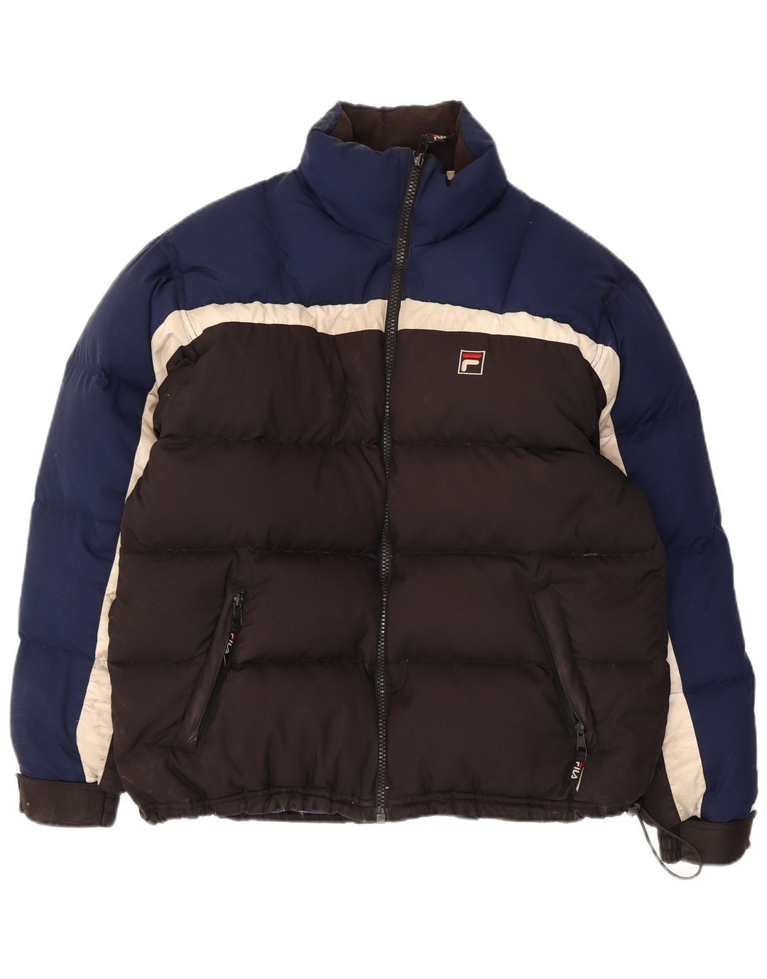 Fila Ανδρικό μπουφάν με επένδυση UK 36 Small Black Colourblock Polyester