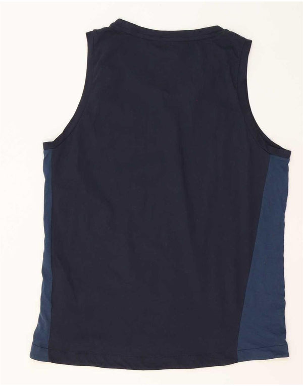 Lotto Ανδρικό γιλέκο XL Navy Blue Colourblock Βαμβακερό