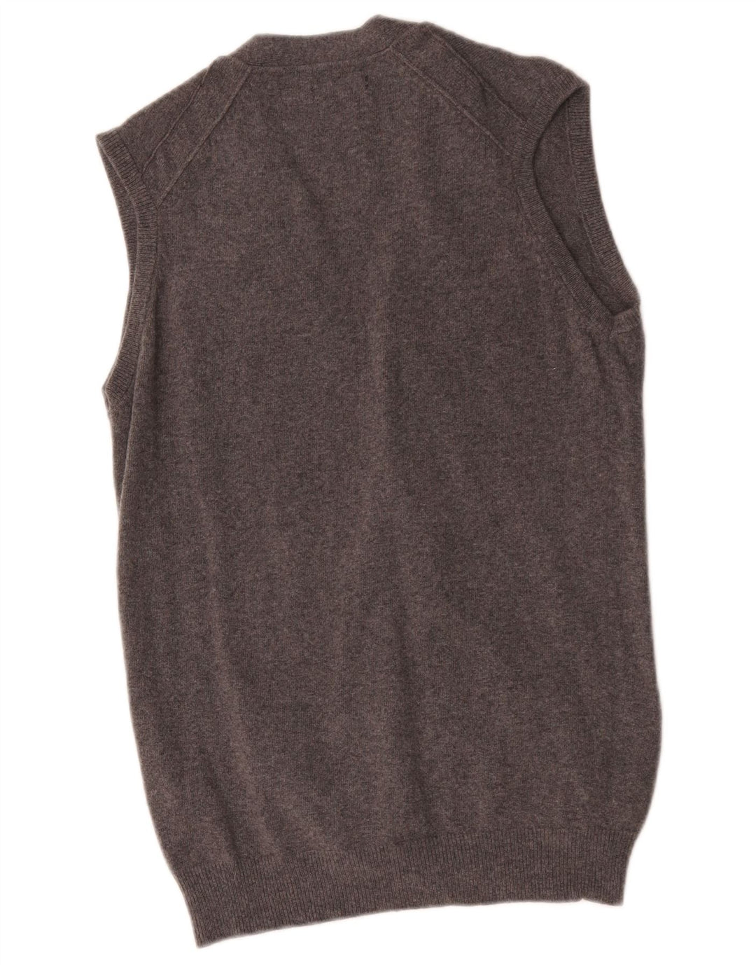 Ανδρικό Αμάνικο Ζακέτα Massimo Dutti Μαλλί μεσαίο γκρι