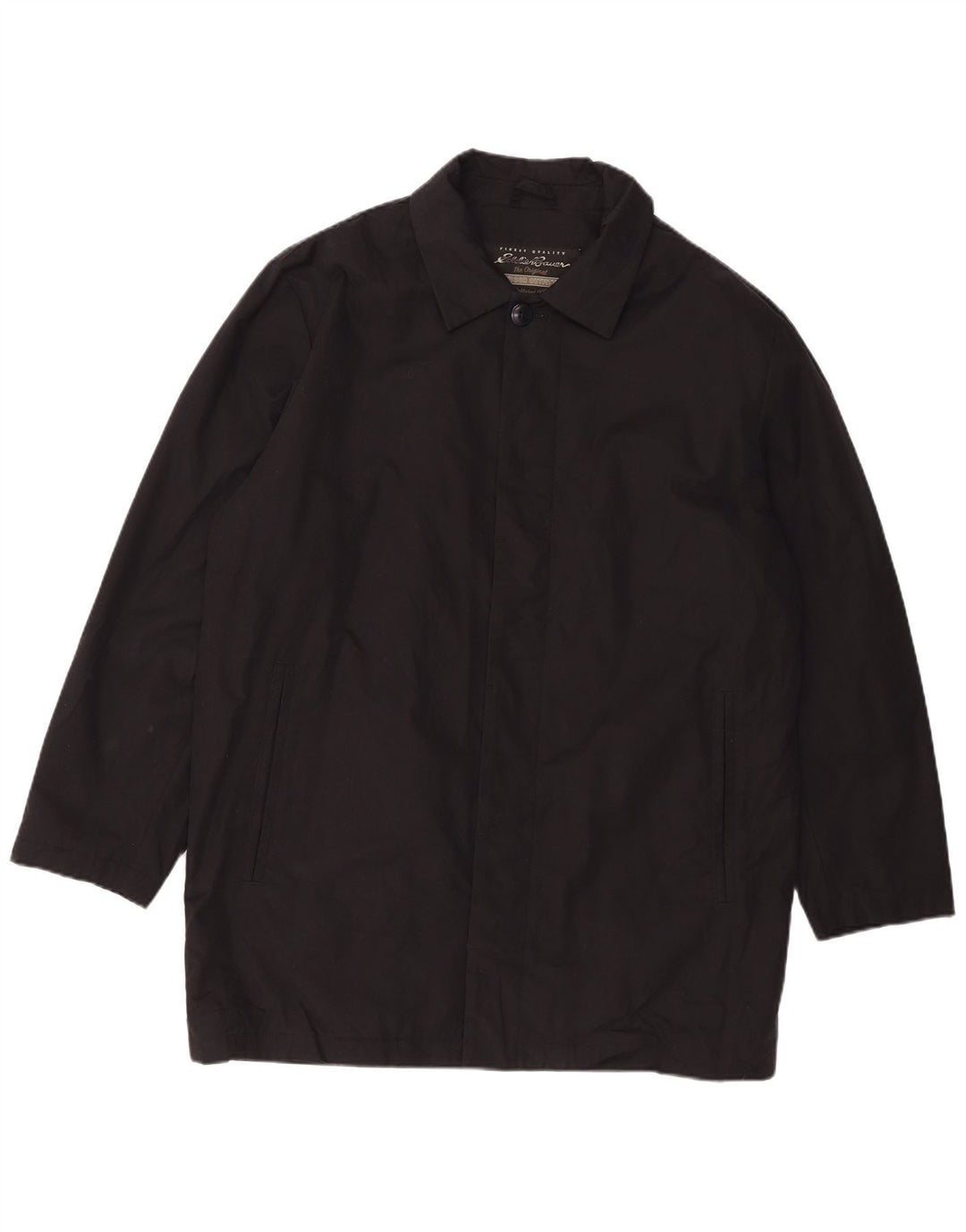 Ανδρικό πανωφόρι Eddie Bauer Loose Fit UK 38 Medium Black Cotton