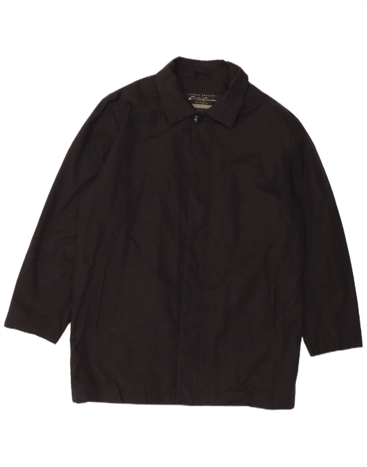 Ανδρικό πανωφόρι Eddie Bauer Loose Fit UK 38 Medium Black Cotton
