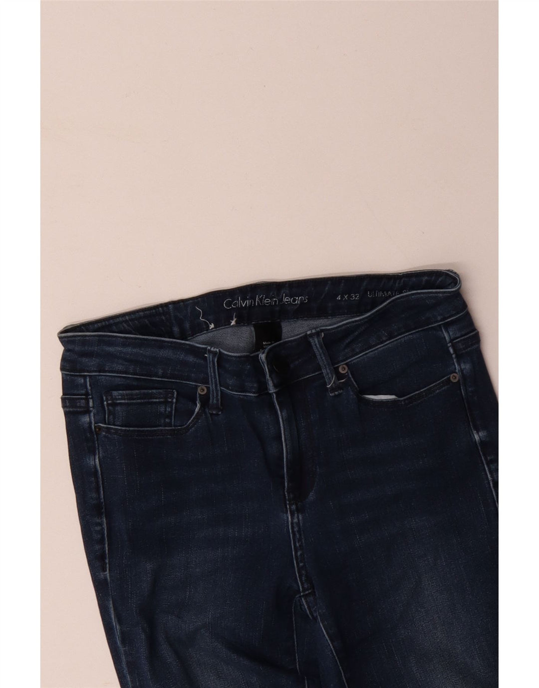 CALVIN KLEIN Γυναικείο Skinny Jeans W32 L32 Μπλε βαμβακερό