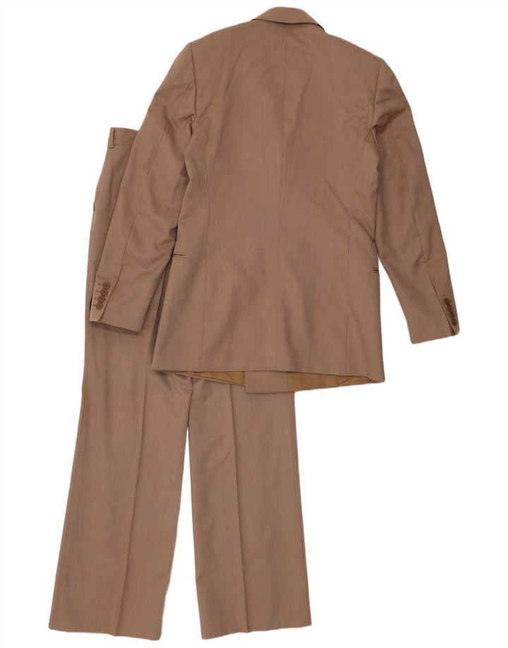 Vintage ανδρική φόρμα 2 τεμαχίων IT 48 Medium W30 L32 Brown Pinstripe
