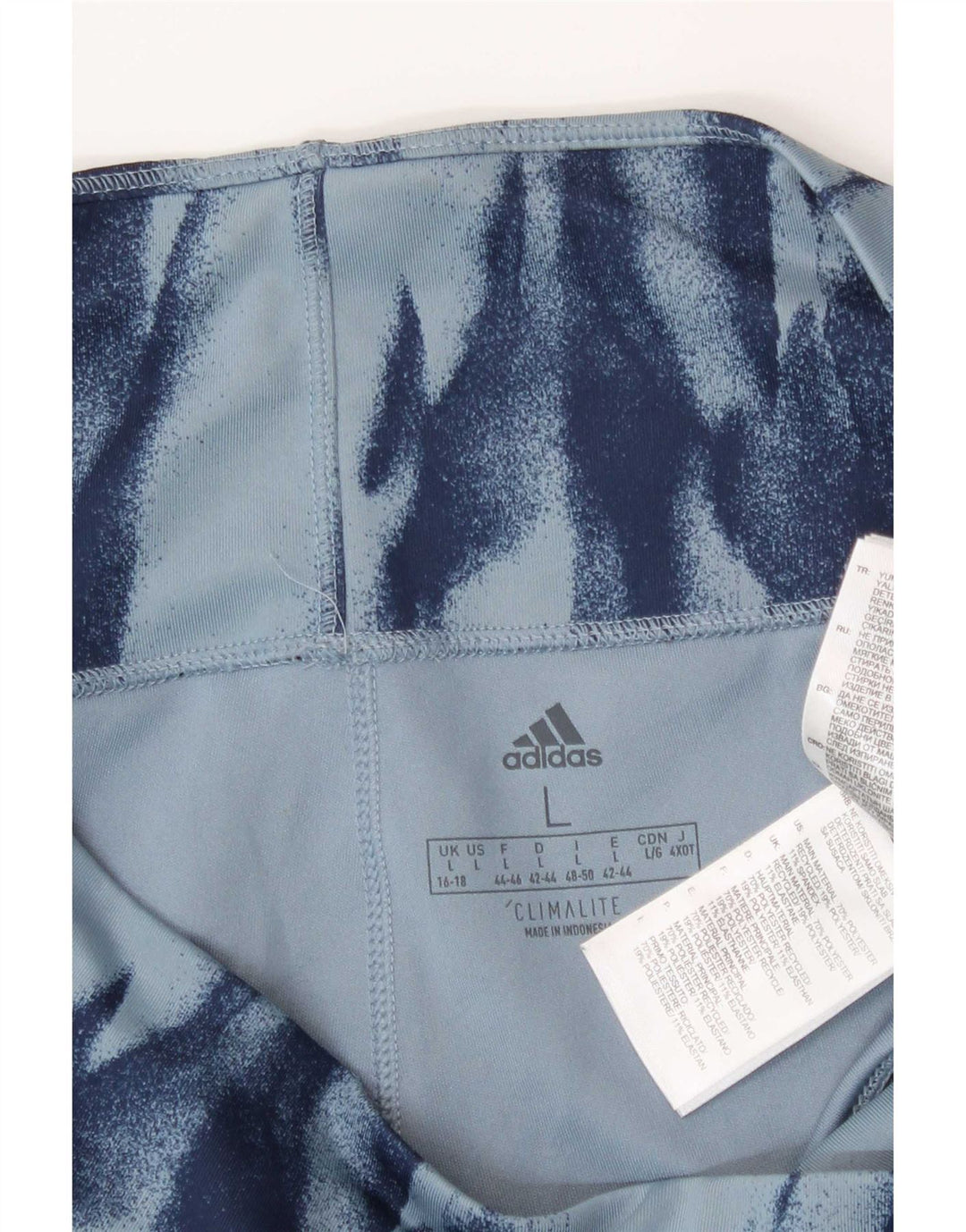 Γυναικεία κολάν Adidas Climalite Abstract Pattern UK 16/18 Large Blue