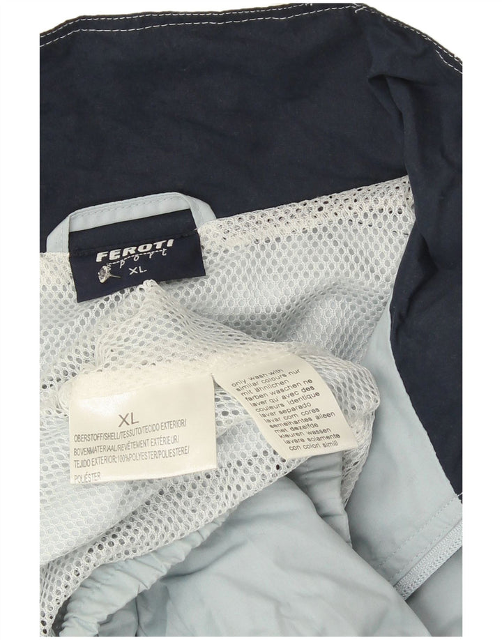 Ανδρικό μπουφάν Feroti Windbreaker UK 42 XL Blue Colorblock Polyester