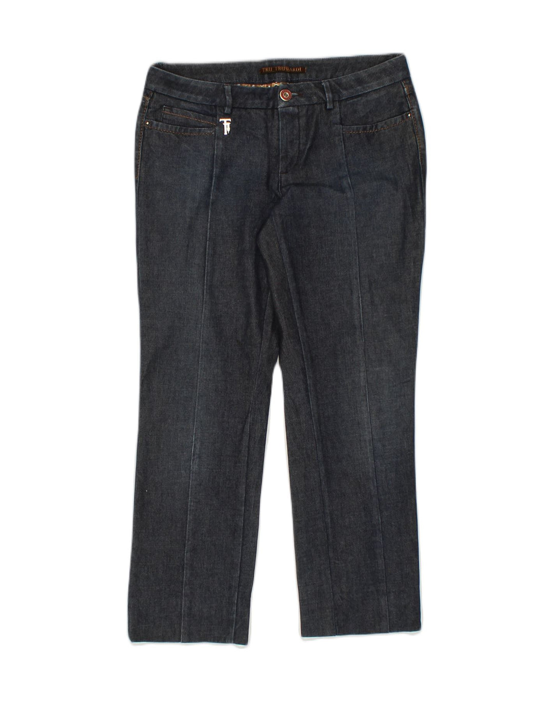 TRUSSARDI Womens Straight Jeans W30 L28 Grey Cotton | Vintage Trussardi | Thrift | Second-Hand Trussardi | Used Clothing | Messina Hembry 