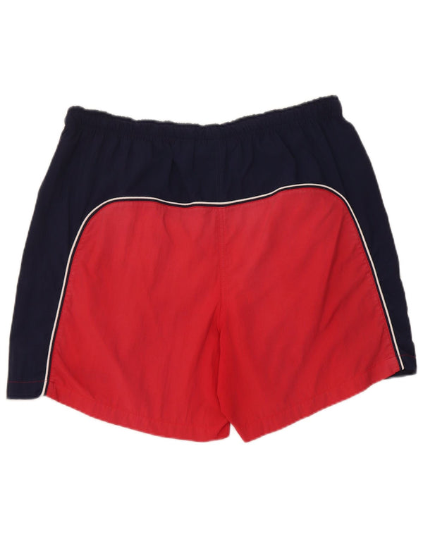 Ανδρικό γραφικό σορτς κολύμβησης Fila XL Red Colourblock Nylon