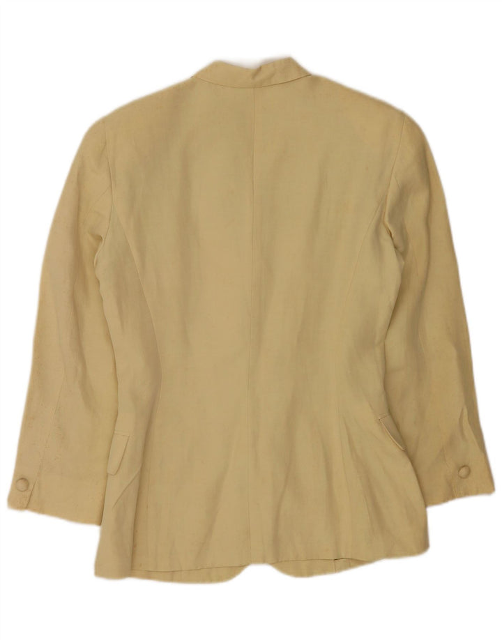 Max&Co. Γυναικείο σακάκι με 4 κουμπιά UK 14 Medium Yellow Silk