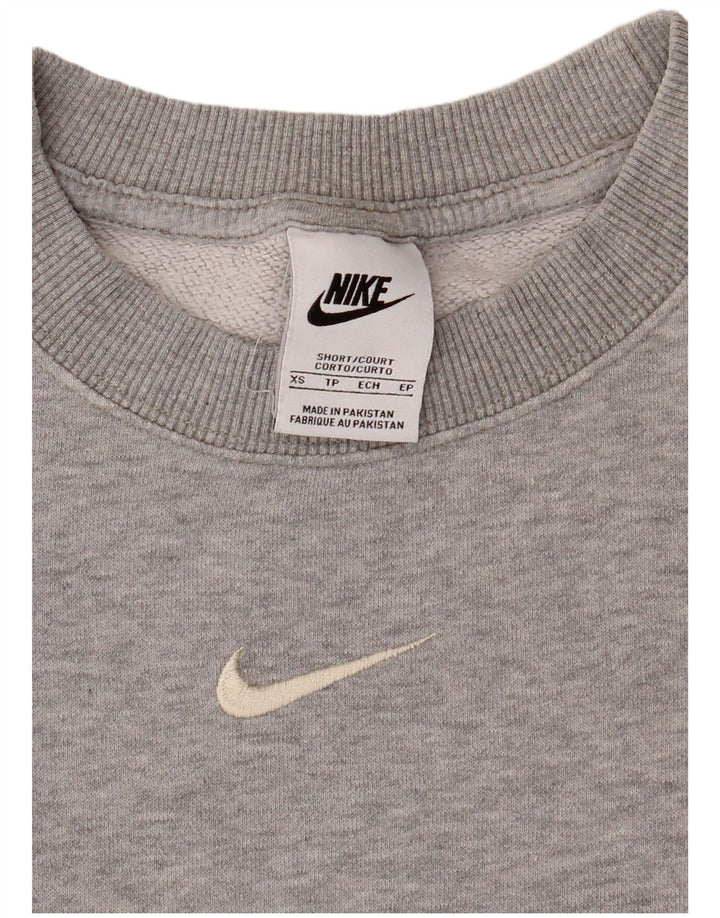 Γυναικεία μπλούζα NIKE Oversized Crop Batwing Jumper UK 6 XS Grey