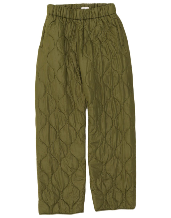 Γυναικείο καπιτονέ παντελόνι Topshop XS W25 L30 Πράσινο Πολυεστέρας