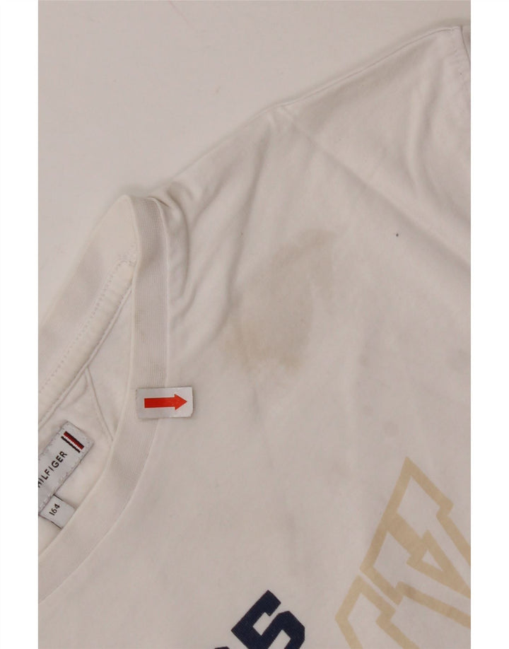 TOMMY HILFIGER Κορίτσια Crop Graphic T-shirt 13-14 ετών λευκό