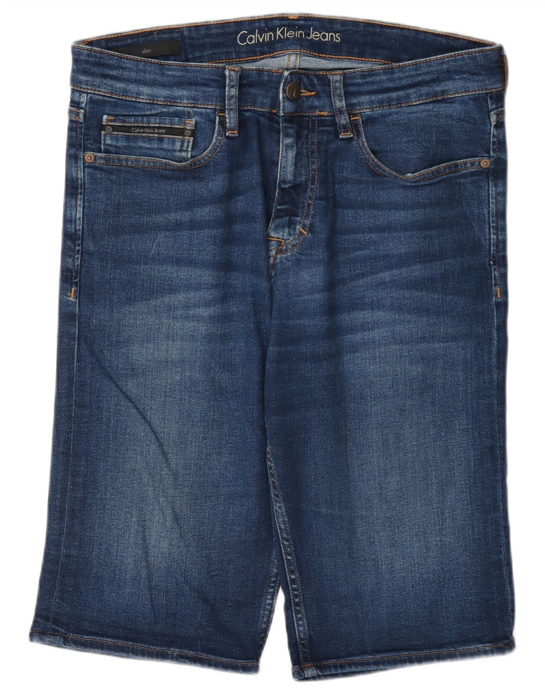 Ανδρικό τζιν σορτς Calvin Klein W31 μεσαίο μπλε βαμβακερό