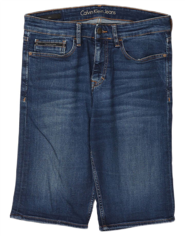 Ανδρικό τζιν σορτς Calvin Klein W31 μεσαίο μπλε βαμβακερό