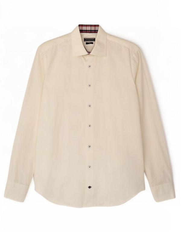 Ανδρικό πουκάμισο Tommy Hilfiger Tailored Fitted Size 40 15 3/4 Medium Off White