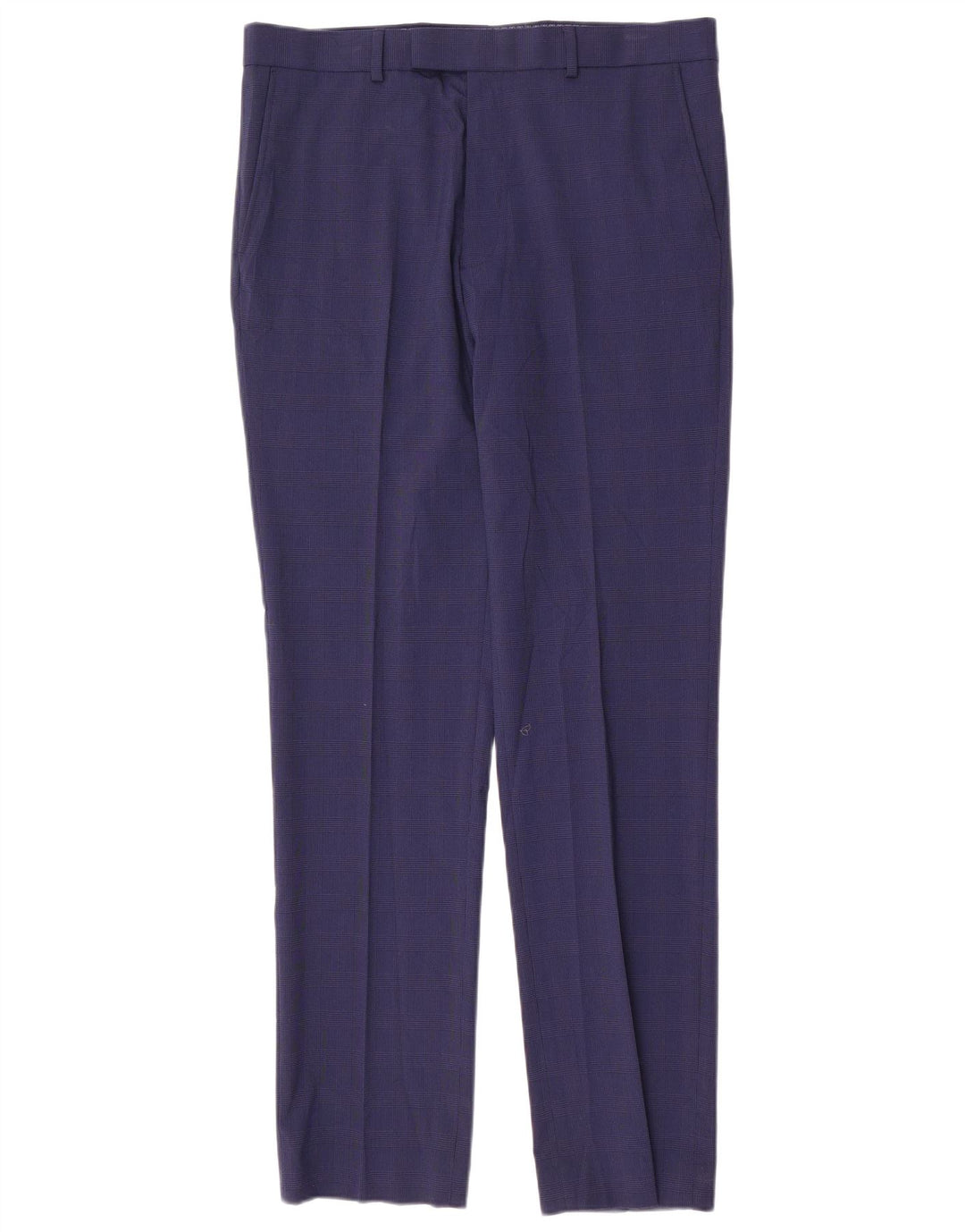 Marks & Spencer Ανδρικό Slim Fit Παντελόνι W34 L33 Blue Houndstooth