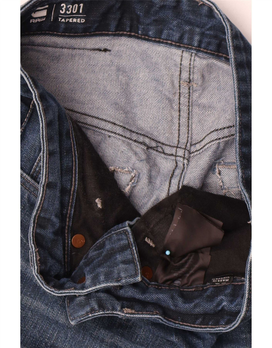 Γυναικείο G-Star 3301 Tapered Jeans W29 L34 Navy Blue