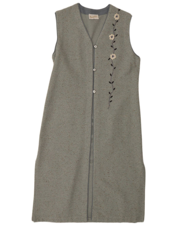 Tricot Chic Γυναικείο Αμάνικο Maxi Φόρεμα UK 14 Medium Grey Flecked
