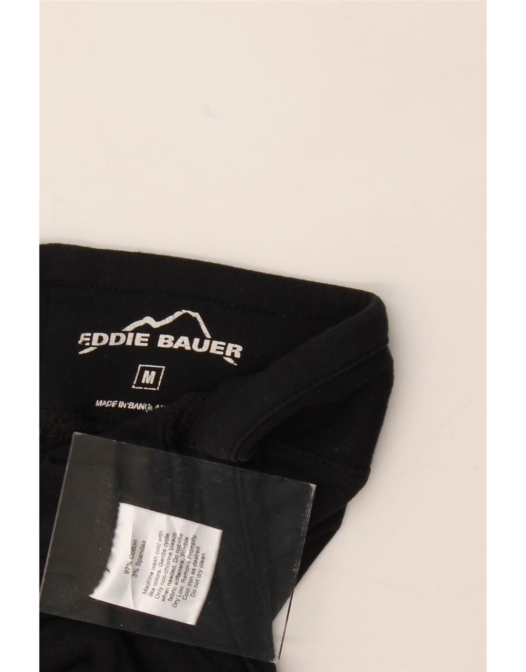 EDDIE BAUER Womens Sport Shorts UK 14 Medium  Black Cotton Vintage Eddie Bauer and Second-Hand Eddie Bauer from Messina Hembry 