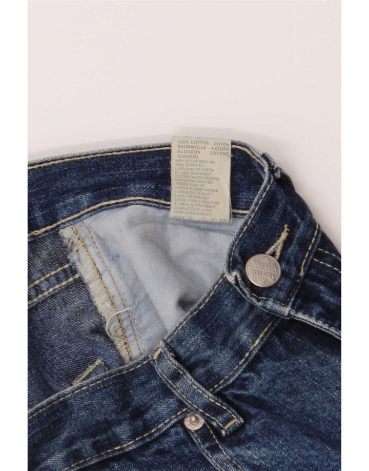 Wild Jeans Γυναικείο ψηλό ψηλό φουντωτό IT 42 Medium W26 L30 Μπλε βαμβακερό