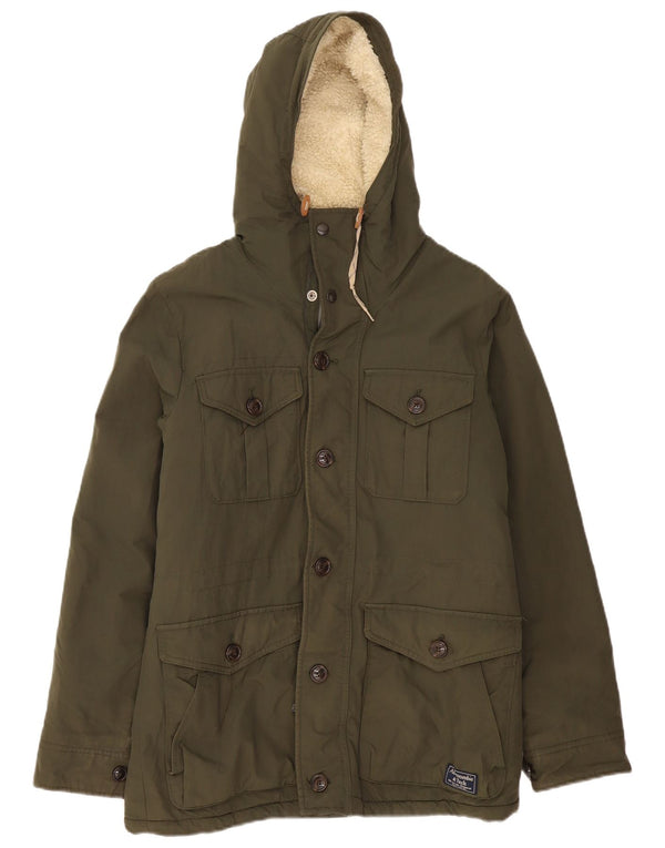 Ανδρικό μπουφάν με κουκούλα Abercrombie & Fitch UK 38 Medium Khaki