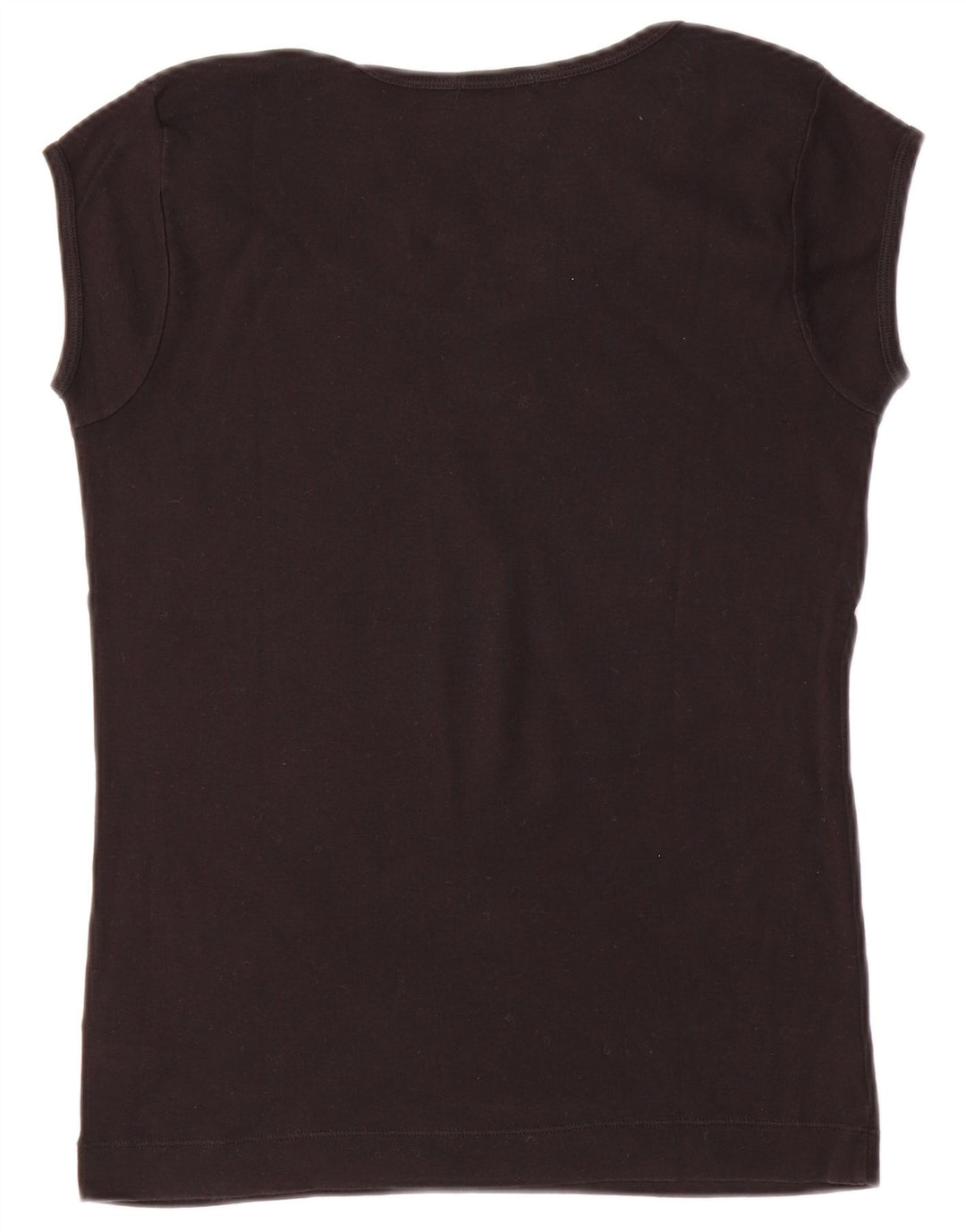 Γυναικείο γραφικό μπλουζάκι SISLEY Top UK 14 μεγάλο μαύρο βαμβακερό