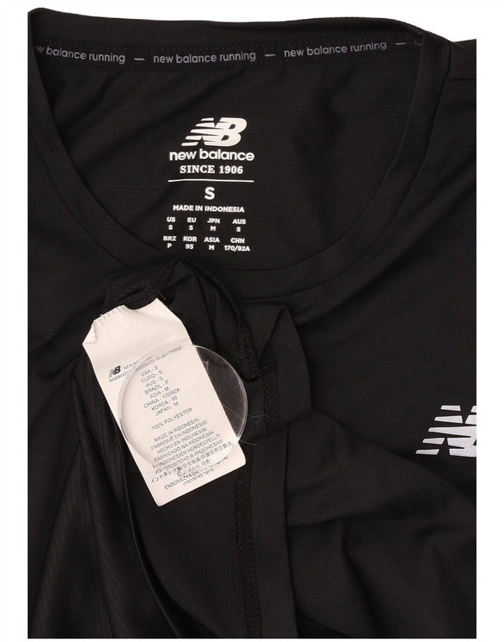 Ανδρικό T-Shirt New Balance Top Μικρό Μαύρο Πολυεστέρα