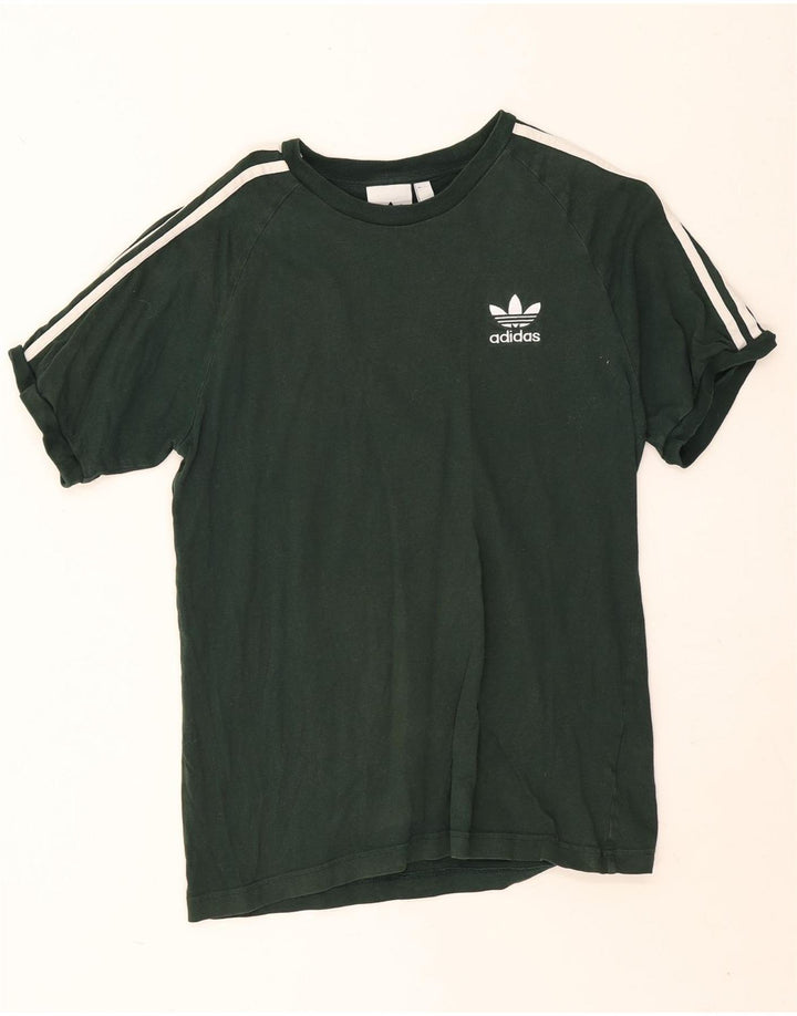 Ανδρικό T-Shirt Adidas Top Μεσαίο πράσινο βαμβακερό