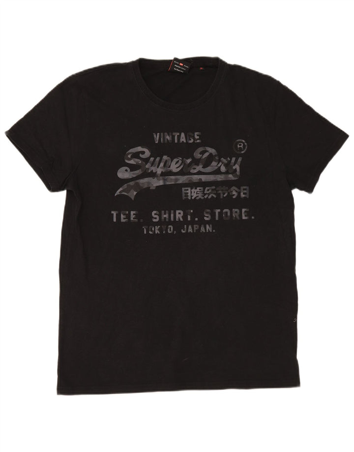 Ανδρικό γραφικό T-Shirt Superdry Top XL Μαύρο