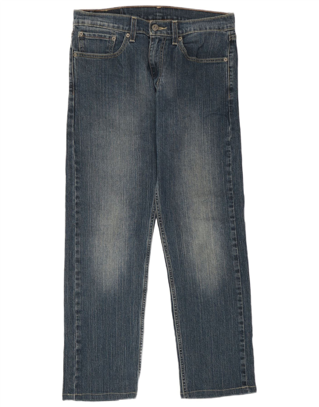 Levi's Mens 505 Straight Jeans W31 L27 Μπλε Βαμβακερό