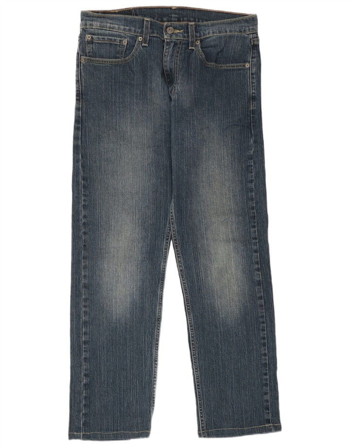Levi's Mens 505 Straight Jeans W31 L27 Μπλε Βαμβακερό
