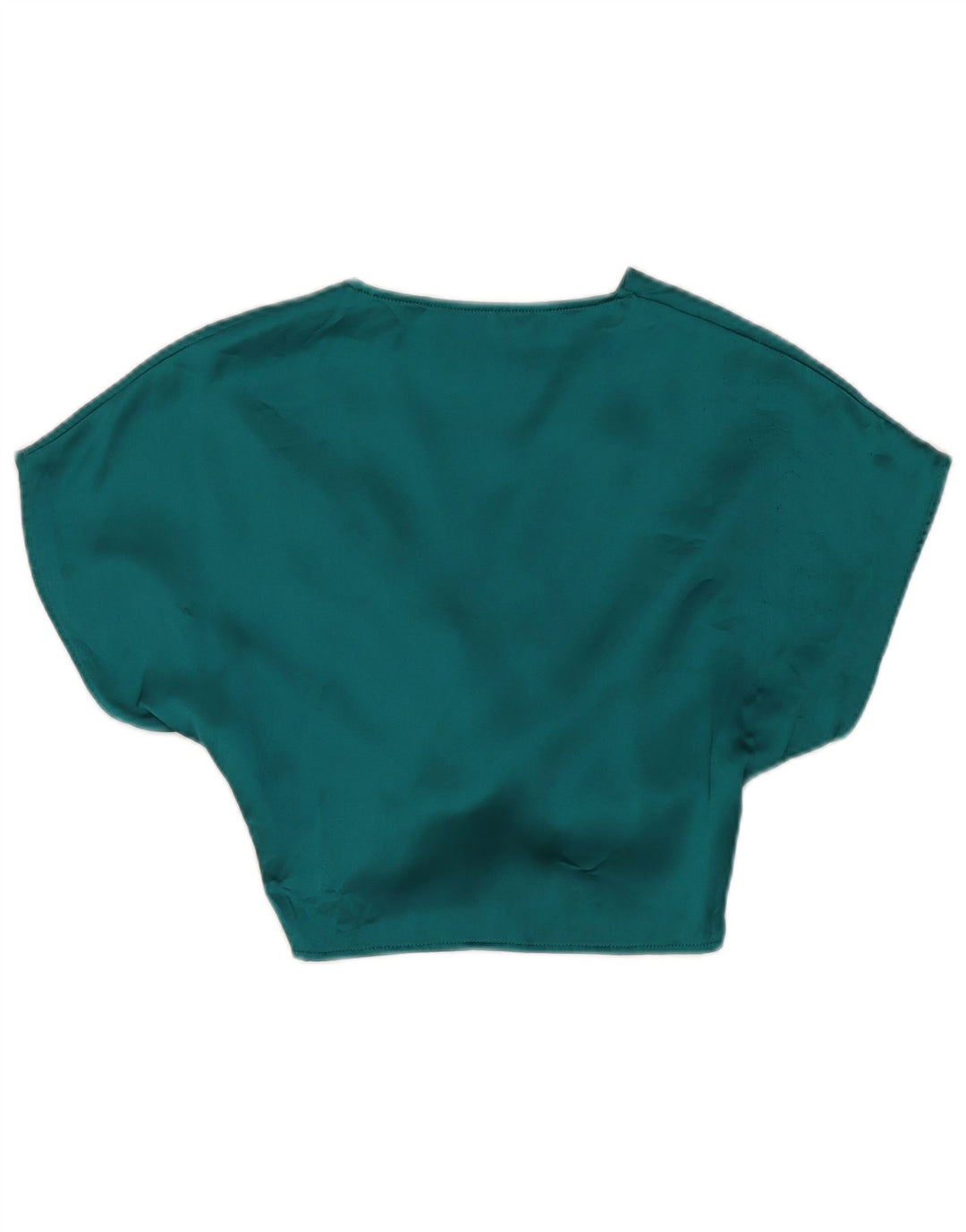 Zara Γυναικεία Μπλούζα Crop Top UK 6 XS Green Polyester