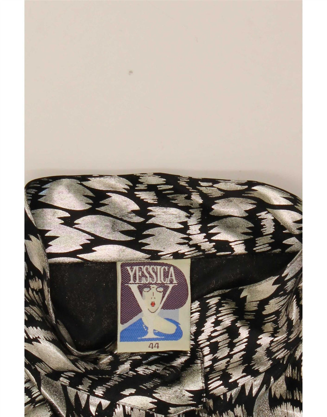 Yessica Γυναικείο πουκάμισο μπλούζα EU 44 XL Silver Animal Print Polyester