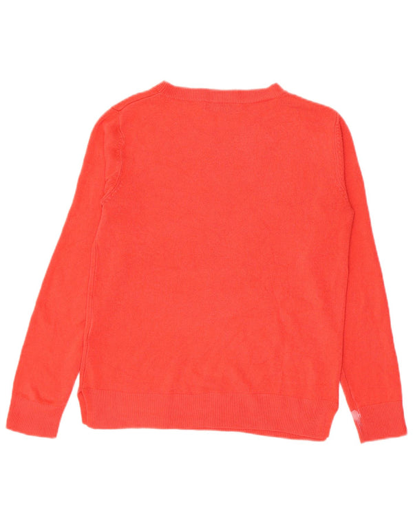Marks & Spencer Γυναικείο πουλόβερ με λαιμόκαυστο UK 10 Small Red Acrylic