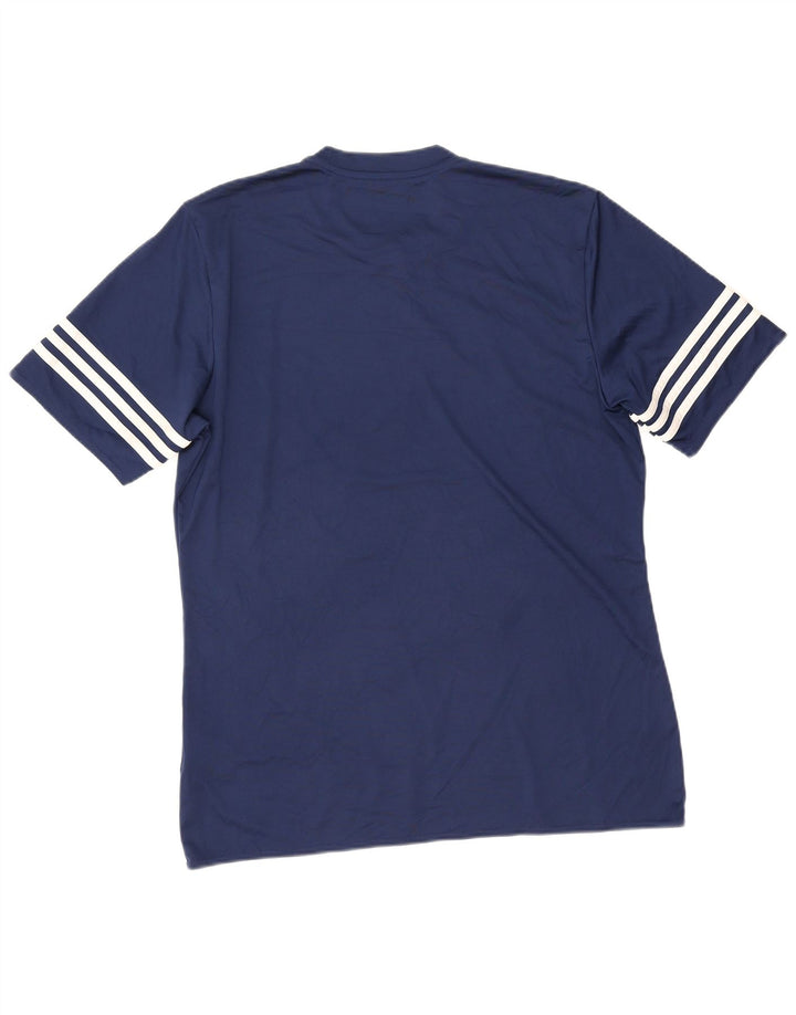 Adidas Ανδρικό T-Shirt Climalite Top Large Navy Blue Polyester