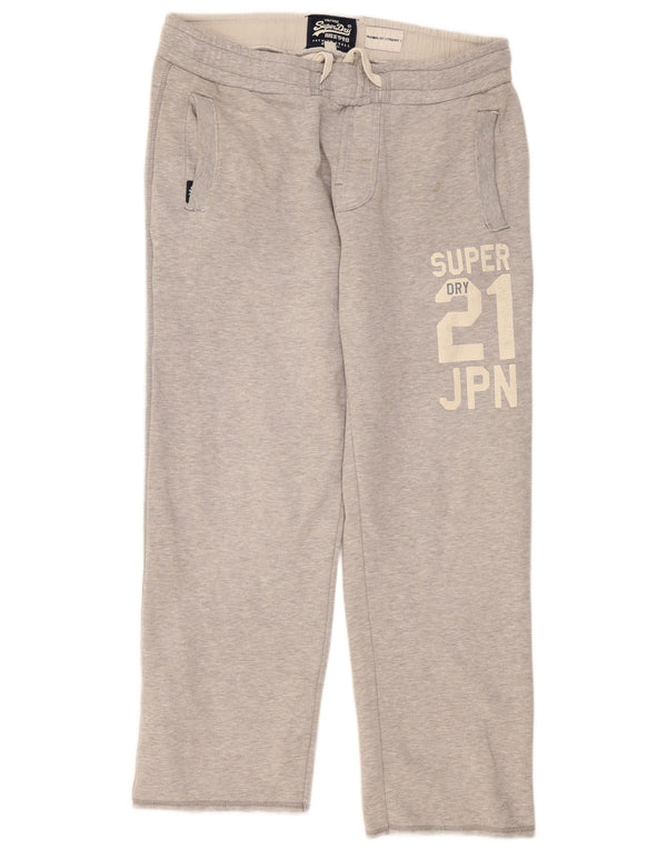 Ανδρική φόρμα γραφικής Superdry Παντελόνι Joggers XL Γκρι βαμβακερό