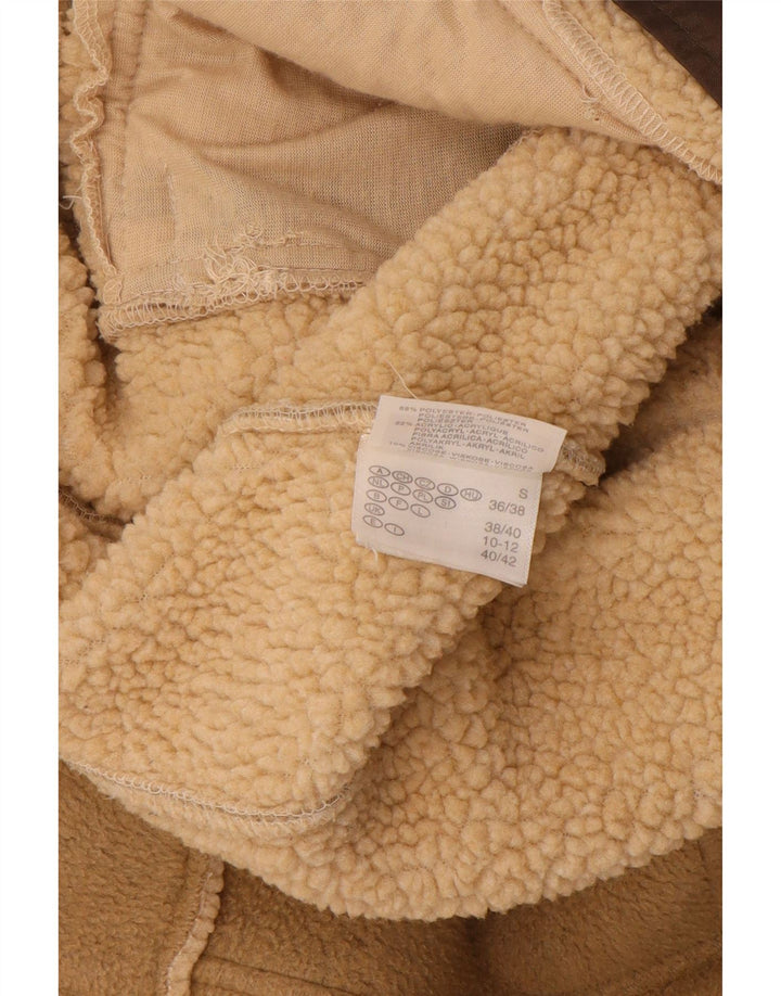 RODEO Γυναικείο Fleece Jacket UK 10 Small Beige Polyester