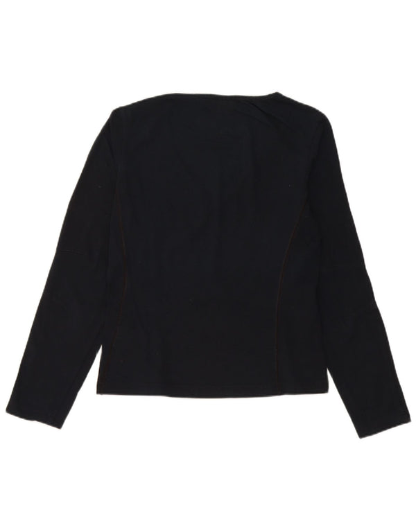 Champion γυναικείο τοπ μακρυμάνικο UK 14 Large Navy Blue Cotton
